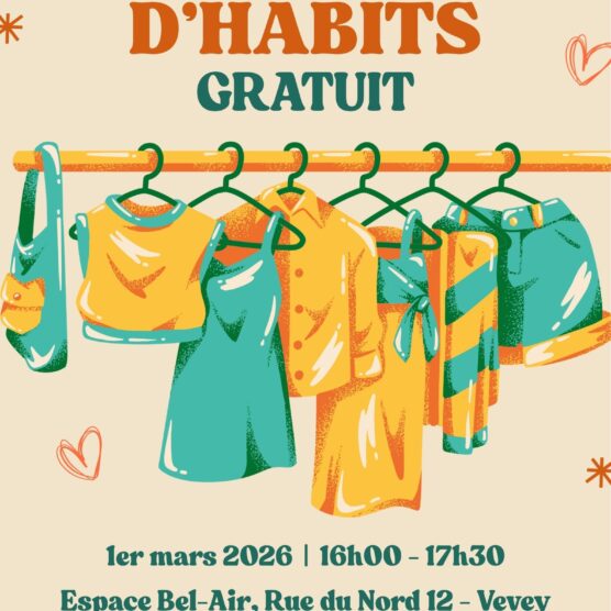 Echange d'habits à l'Espace Bel-Air – le 1er mars de 16h à 17h30